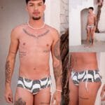 Sunga Semi Cavada Fuzzuê Provocante Estampada 603505